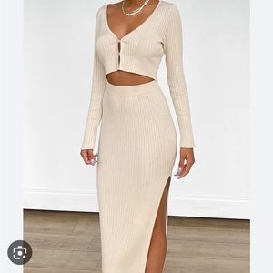 NWT Kiara Knit Cardigan & Skirt set